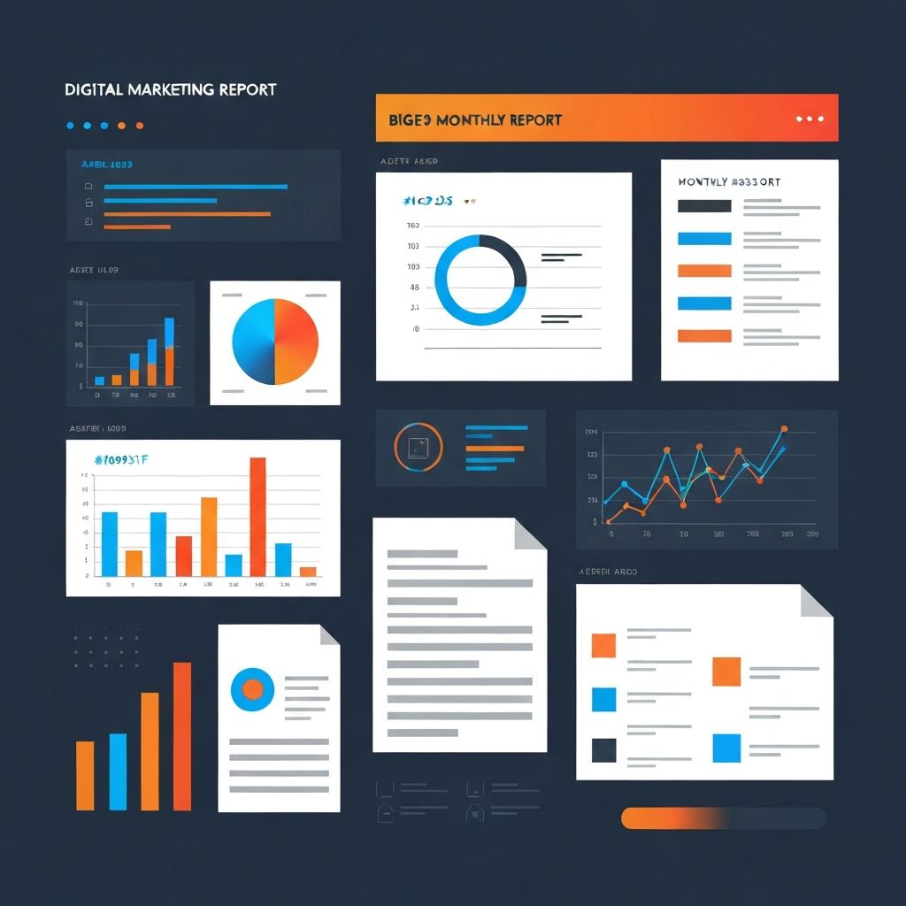 Digital Marketing Monthly Report Template